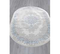 Arda Ковер Efsan L270A cream shrink/blue fdy Овал