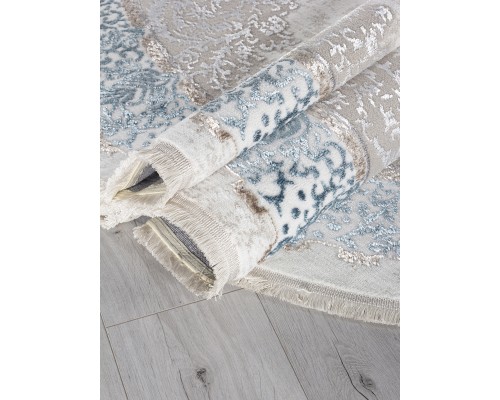 Arda Ковер Efsan L270A cream shrink/blue fdy Овал