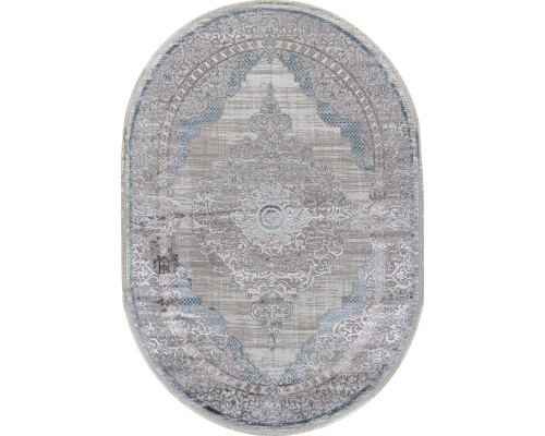 Arda Ковер Efsan L279A cream shrink/blue fdy Овал