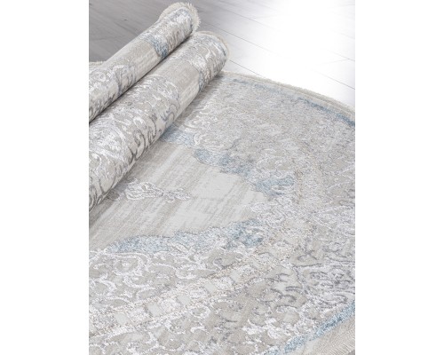 Arda Ковер Efsan L279A cream shrink/blue fdy Овал