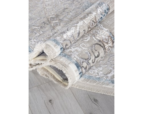 Arda Ковер Efsan L279A cream shrink/blue fdy Овал