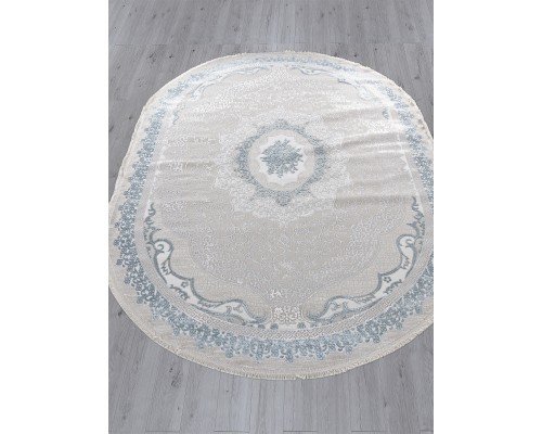 Arda Ковер Efsan Q010A cream shrink/blue fdy Овал Arda Ковер Efsan Q010A cream shrink/blue fdy Овал