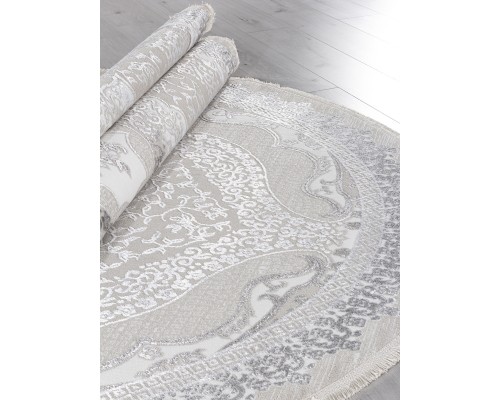 Arda Ковер Efsan Q010A cream shrink/grey fdy Овал Arda Ковер Efsan Q010A cream shrink/grey fdy Овал
