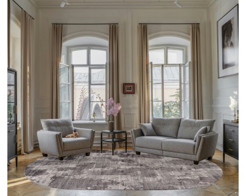 Efor Ковер Lucci P0002 l.gray/l.gray Овал