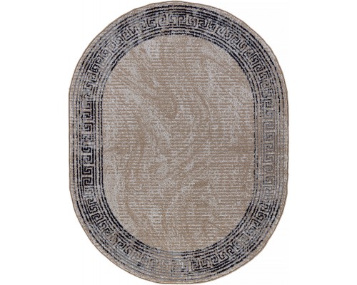 Aidin Carpet Ковер Praga 06022A toz gri/navy Овал