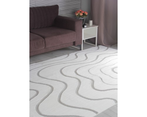 Pixel Ковер Rabbit Carving PX4004 cream/grey