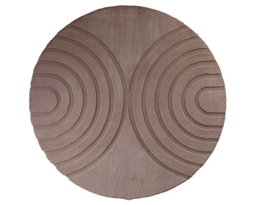 Pixel Ковер Rabbit Carving PX4005 brown/brown Круг