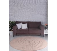 Pixel Ковер Rabbit Carving PX4005 brown/brown Круг