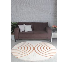 Pixel Ковер Rabbit Carving PX4005 cream/terra Круг