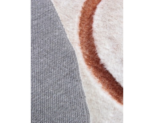 Pixel Ковер Rabbit Carving PX4005 cream/terra Круг