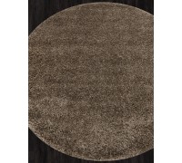 Merinos Ковер Shaggy Trend L001 dark brown Круг