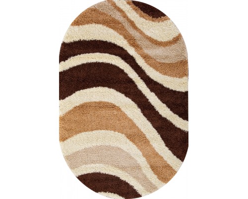 Ковер Merinos Shaggy Ultra s607 beige-brown Овал
