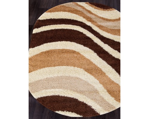 Ковер Merinos Shaggy Ultra s607 beige-brown Овал