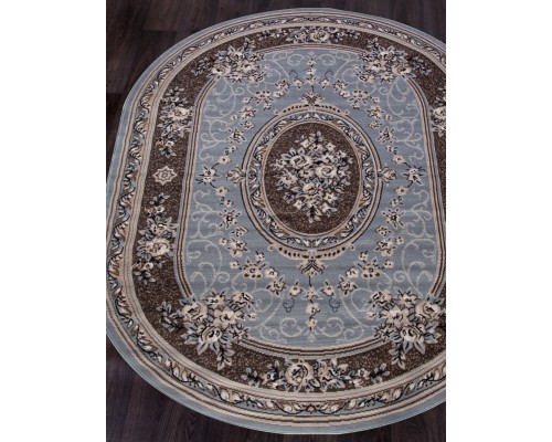 Ковер Merinos Sierra 5444 blue-brown Овал