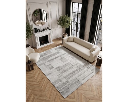 Ковер турецкий Karmen Hali Tesso GD026G cream/grey