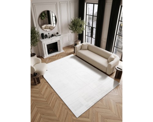 Ковер турецкий Karmen Hali Tesso GD056G cream/grey