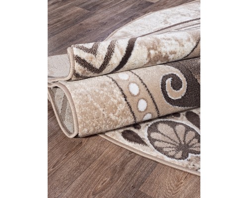 Ковер Merinos Valencia Deluxe d300 cream-brown Овал