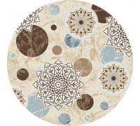 Ковер Merinos Valencia Deluxe d309 cream-brown Круг