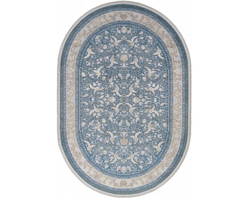 Arda Ковер Zarina M101B blue shirink/blue shirink Овал