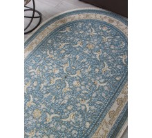 Arda Ковер Zarina M101B blue shirink/blue shirink Овал