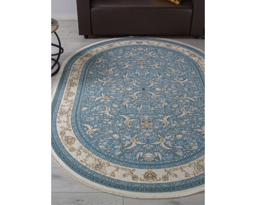 Arda Ковер Zarina M101B blue shirink/blue shirink Овал