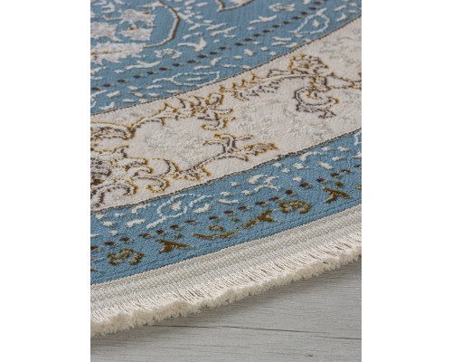 Arda Ковер Zarina M101B blue shirink/blue shirink Овал